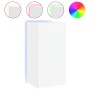 Wandmontierter TV-Schrank mit LED-Leuchten weiß 40,5x35x80 cm von , TV-Möbel - Ref: Foro24-837260, Preis: 52,30 €, Rabatt: %