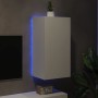 Mueble de TV de pared con luces LED blanco 40,5x35x80 cm de , Muebles TV - Ref: Foro24-837260, Precio: 52,25 €, Descuento: %