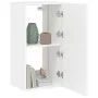 Wandmontierter TV-Schrank mit LED-Leuchten weiß 40,5x35x80 cm von , TV-Möbel - Ref: Foro24-837260, Preis: 51,75 €, Rabatt: %