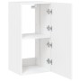 Wandmontierter TV-Schrank mit LED-Leuchten weiß 40,5x35x80 cm von , TV-Möbel - Ref: Foro24-837260, Preis: 52,30 €, Rabatt: %