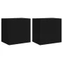 Muebles TV de pared 2 uds madera ingeniería negro 40,5x30x40 cm de , Muebles TV - Ref: Foro24-836899, Precio: 48,27 €, Descue...