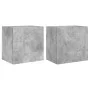 Wand-TV-Schränke, 2 Stück, Holz, grauer Beton, 40,5 x 30 x 40 cm von , TV-Möbel - Ref: Foro24-836903, Preis: 49,71 €, Rabatt: %