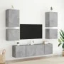 Wand-TV-Schränke, 2 Stück, Holz, grauer Beton, 40,5 x 30 x 40 cm von , TV-Möbel - Ref: Foro24-836903, Preis: 49,71 €, Rabatt: %