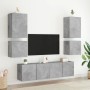 Wand-TV-Schränke, 2 Stück, Holz, grauer Beton, 40,5 x 30 x 40 cm von , TV-Möbel - Ref: Foro24-836903, Preis: 50,35 €, Rabatt: %