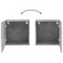 Wand-TV-Schränke, 2 Stück, Holz, grauer Beton, 40,5 x 30 x 40 cm von , TV-Möbel - Ref: Foro24-836903, Preis: 50,35 €, Rabatt: %