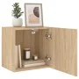 Wand-TV-Schränke 2 Stück Sonoma-Eichenholz 40,5x30x40 cm von , TV-Möbel - Ref: Foro24-836901, Preis: 49,01 €, Rabatt: %