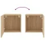 Wand-TV-Schränke 2 Stück Sonoma-Eichenholz 40,5x30x40 cm von , TV-Möbel - Ref: Foro24-836901, Preis: 49,01 €, Rabatt: %