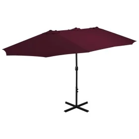 Gartenschirm mit Aluminiumstange, 460 x 270 cm, burgunderrot von vidaXL, Sonnenschirme - Ref: Foro24-44871, Preis: 161,97 €, ...