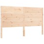 Bed frame with solid wood headboard 160x200 cm by , Beds and slatted bases - Ref: Foro24-3194646, Price: 173,62 €, Discount: %