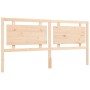 Double bed frame with solid wood headboard by , Beds and slatted bases - Ref: Foro24-3194066, Price: 186,03 €, Discount: %