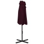 Sombrilla de jardín palo de aluminio 460x270 cm rojo burdeos de vidaXL, Sombrillas - Ref: Foro24-44871, Precio: 179,29 €, Des...