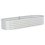 Arriate de acero galvanizado plateado 240x80x44 cm de vidaXL, Maceteros y jardineras - Ref: Foro24-45518, Precio: 111,93 €, D...