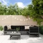 Gartentisch und hohe Hocker, 6 Stück, massives graues Kiefernholz von , Gartensets - Ref: Foro24-3186475, Preis: 407,99 €, Ra...