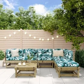 Garden furniture set 7 pieces impregnated pine wood by , Garden sets - Ref: Foro24-3186409, Price: 330,00 €, Discount: %