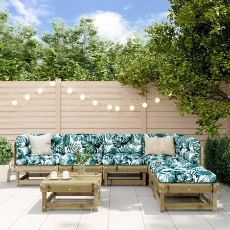 Garden furniture set 7 pieces impregnated pine wood by , Garden sets - Ref: Foro24-3186409, Price: 330,00 €, Discount: %