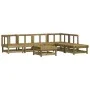 Garden furniture set 7 pieces impregnated pine wood by , Garden sets - Ref: Foro24-3186409, Price: 330,00 €, Discount: %