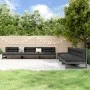 Mesa y taburetes altos jardín 6 pzas madera maciza de pino gris de , Conjuntos de jardín - Ref: Foro24-3186608, Precio: 644,6...