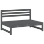 Gartentisch und hohe Hocker, 6 Stück, massives graues Kiefernholz von , Gartensets - Ref: Foro24-3186608, Preis: 626,55 €, Ra...
