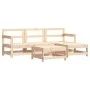 Garden sofa set 5 pieces solid pine wood by , Garden sets - Ref: Foro24-3186179, Price: 277,08 €, Discount: %