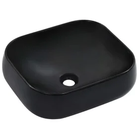 Waschbecken 44,5x39,5x14,5 cm aus schwarzer Keramik von vidaXL, Sinkt - Ref: Foro24-143906, Preis: 70,80 €, Rabatt: %