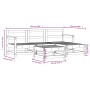 Gartensofa-Set 5-teilig aus massivem Kiefernholz von , Gartensets - Ref: Foro24-3186179, Preis: 285,00 €, Rabatt: %