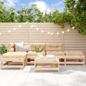 Garden furniture set 6 pieces solid pine wood by , Garden sets - Ref: Foro24-3186312, Price: 317,03 €, Discount: %