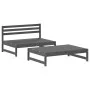 Gartenmöbel-Set 2-teilig aus massivem grauem Kiefernholz von , Gartensets - Ref: Foro24-3186587, Preis: 206,18 €, Rabatt: %