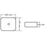 Waschbecken 44,5x39,5x14,5 cm aus schwarzer Keramik von vidaXL, Sinkt - Ref: Foro24-143906, Preis: 71,86 €, Rabatt: %