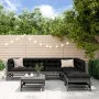 Gartenmöbel-Set 7-teilig aus massivem grauem Kiefernholz von , Gartensets - Ref: Foro24-3186440, Preis: 448,96 €, Rabatt: %