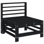 Garden furniture set 7 pieces solid black pine wood by , Garden sets - Ref: Foro24-3186442, Price: 448,96 €, Discount: %