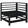 Garden furniture set 7 pieces solid black pine wood by , Garden sets - Ref: Foro24-3186442, Price: 448,96 €, Discount: %