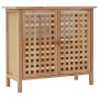 Mueble de lavabo con espejo de madera maciza de nogal de vidaXL, Muebles de baño - Ref: Foro24-247607, Precio: 108,66 €