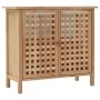 Waschbeckenschrank aus massivem Nussbaumholz mit Spiegel von vidaXL, Badezimmermöbel - Ref: Foro24-247607, Preis: 107,18 €, R...