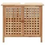 Waschbeckenschrank aus massivem Nussbaumholz mit Spiegel von vidaXL, Badezimmermöbel - Ref: Foro24-247607, Preis: 107,18 €, R...