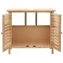Waschbeckenschrank aus massivem Nussbaumholz mit Spiegel von vidaXL, Badezimmermöbel - Ref: Foro24-247607, Preis: 107,18 €, R...