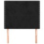 Kopfteile 2 Einheiten aus schwarzem Samt 80x5x78/88 cm von , Kopf- und Fußteile - Ref: Foro24-3116224, Preis: 51,55 €, Rabatt: %