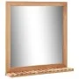 Waschbeckenschrank aus massivem Nussbaumholz mit Spiegel von vidaXL, Badezimmermöbel - Ref: Foro24-247607, Preis: 107,18 €, R...