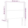 Kopfteile 2 Einheiten aus schwarzem Samt 80x5x78/88 cm von , Kopf- und Fußteile - Ref: Foro24-3116224, Preis: 51,55 €, Rabatt: %