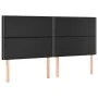 Headboards 4 units of black synthetic leather 100x5x78/88 cm by , Headboards and footboards - Ref: Foro24-3116300, Price: 91,...