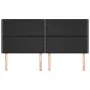 Headboards 4 units of black synthetic leather 100x5x78/88 cm by , Headboards and footboards - Ref: Foro24-3116300, Price: 91,...
