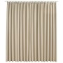 Cortina opaca con ganchos beige 290x245 cm
