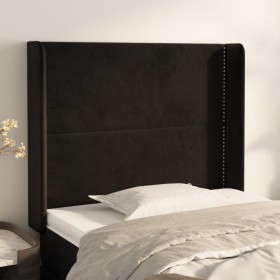 Headboard with black velvet ears 83x16x118/128 cm by , Headboards and footboards - Ref: Foro24-3119472, Price: 65,61 €, Disco...