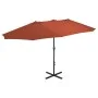 Sonnenschirm mit Aluminiumstange 460x270 cm terrakotta von vidaXL, Sonnenschirme - Ref: Foro24-44872, Preis: 162,95 €, Rabatt: %