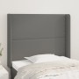 Kopfteil mit Ohren, graues Kunstleder, 103 x 16 x 118/128 cm von , Kopf- und Fußteile - Ref: Foro24-3119528, Preis: 63,07 €, ...