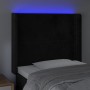 Kopfteil aus schwarzem Samt mit LED 83x16x118/128 cm von , Kopf- und Fußteile - Ref: Foro24-3123940, Preis: 70,70 €, Rabatt: %