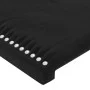 Kopfteil aus schwarzem Samt mit LED 83x16x118/128 cm von , Kopf- und Fußteile - Ref: Foro24-3123940, Preis: 73,97 €, Rabatt: %