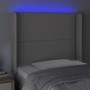 Kopfteil mit LED-grauem Kunstleder 103x16x118/128cm von , Kopf- und Fußteile - Ref: Foro24-3123996, Preis: 69,20 €, Rabatt: %