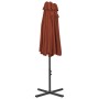 Garden umbrella with aluminum pole 460x270 cm terracotta by vidaXL, Umbrellas - Ref: Foro24-44872, Price: 177,23 €, Discount: %