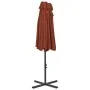Sombrilla de jardín con palo de aluminio 460x270 cm terracota de vidaXL, Sombrillas - Ref: Foro24-44872, Precio: 162,95 €, De...