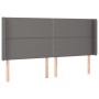 Kopfteil mit LED-grauem Kunstleder 203x16x118/128 cm von , Kopf- und Fußteile - Ref: Foro24-3124020, Preis: 116,43 €, Rabatt: %